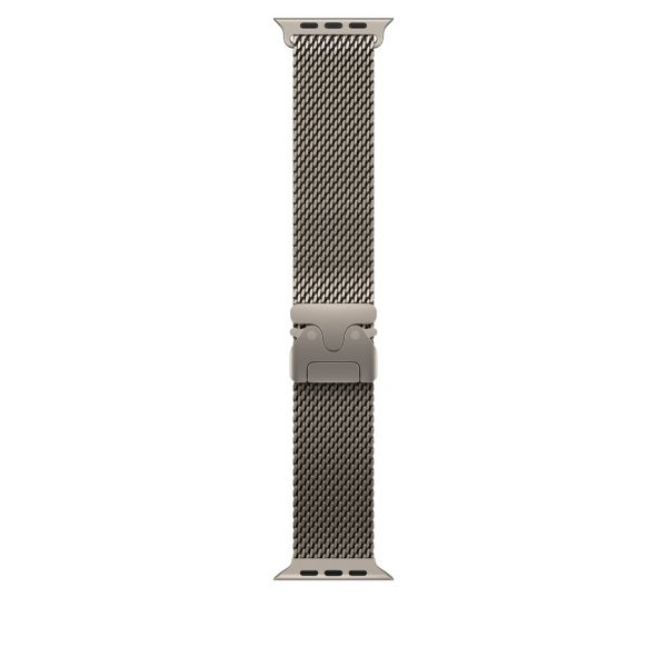 Apple 49mm Natural Titanium Milanese Loop - Medium (MK0D4ZM/A)